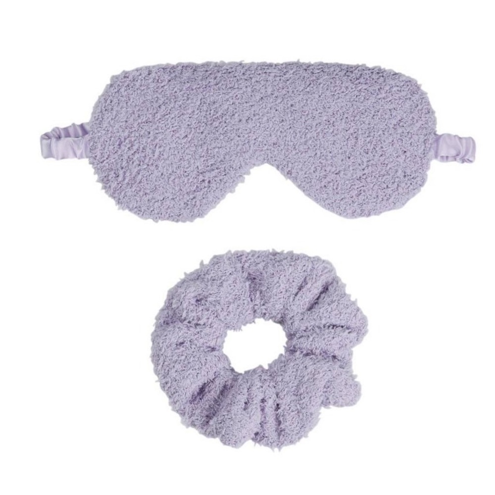 Conair Cozy Eye Mask and Scrunchie Hair Elastic Set - 2pc